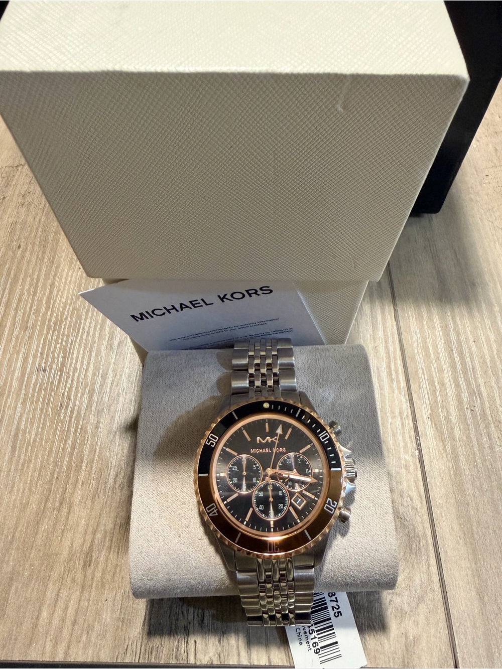 Michael Kors Bayville Two Tone Stainless Steel Watch MK8725